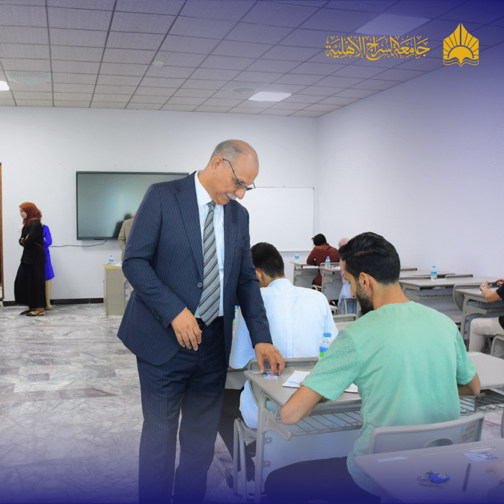 رئيس جامعة السراج يتفقد سير الامتحانات النهائية في ختام العام الدراسي 2024–2025